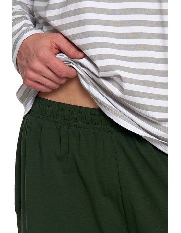 Długi rękaw - Piżama męska z długim rękawem i spodniami bawełniana SZARY - produkt 5