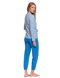 Piżama damska w paski z długim rękawem i spodniami  - produkt 2