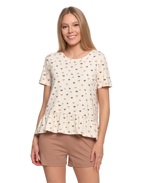 Piżama damska z krótkim...