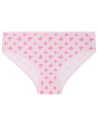 Majtki damskie figi bawełniane z kokardkami RÓŻOWY