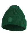 Czapka damska zimowa beanie w prążek ZIELONY