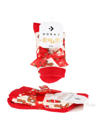 Skarpetki damskie długie świąteczne z piernikami 2-pak  - produkt 2
