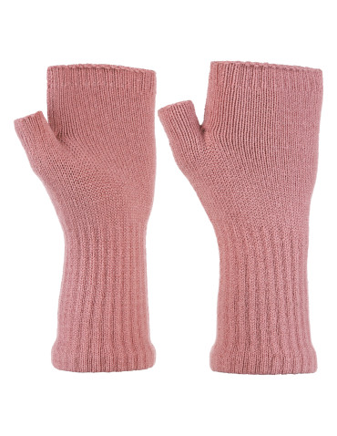 Rękawiczki - Damskie rękawiczki bezpalcowe RÓŻOWY - produkt 1