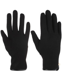 Rękawiczki damskie wełniane z eleganckim wykończeniem