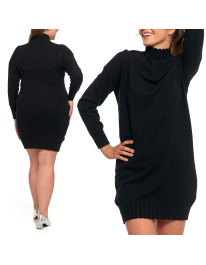 Sukienka damska swetrowa z golfem