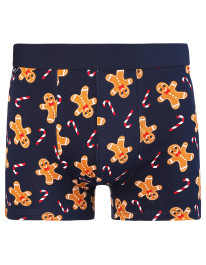 Bokserki męskie świąteczne wzór z pierniczkami