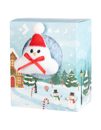 Damskie skarpety świąteczne z bałwankiem 3D