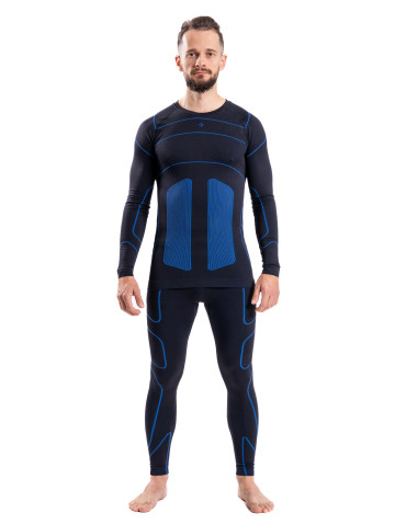 THERMO - Męska koszulka termoaktywna z długim rękawem termiczna NIEBIESKI - produkt 6