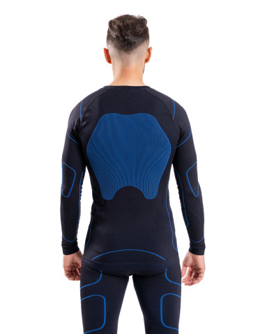 THERMO - Męska koszulka termoaktywna z długim rękawem termiczna NIEBIESKI - produkt 3