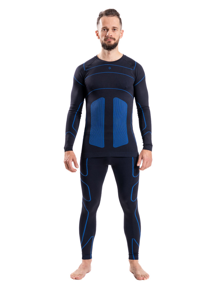 THERMO - Męska koszulka termoaktywna z długim rękawem termiczna NIEBIESKI  - produkt moraj.pl 9