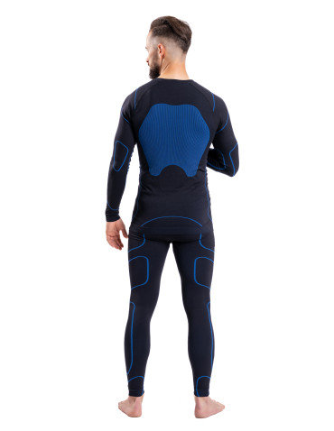THERMO - Męska koszulka termoaktywna z długim rękawem termiczna NIEBIESKI - produkt 8