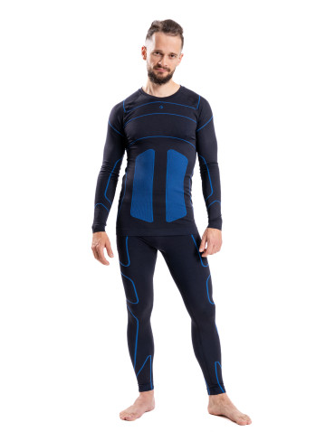 THERMO - Męska koszulka termoaktywna z długim rękawem termiczna NIEBIESKI - produkt 7