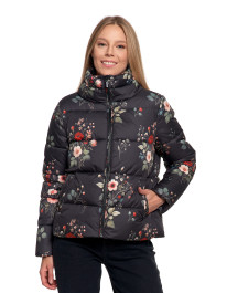 Damska kurtka pikowana krótka z wysoką stójką - produkt 2