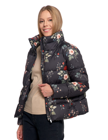 Odzież wierzchnia - Damska kurtka pikowana krótka z wysoką stójką WZÓR - produkt 7