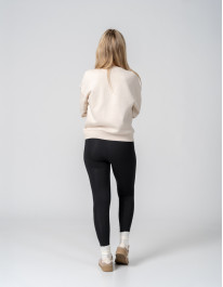 Klasyczne czarne legginsy ocieplane damskie  - produkt 2