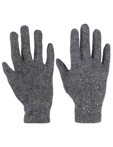 Rękawiczki - Rękawiczki damskie wełniane SZARY - produkt 1