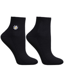 Damskie skarpetki za kostkę z wiskozy bambusowej z haftem 3-pak  - produkt 2