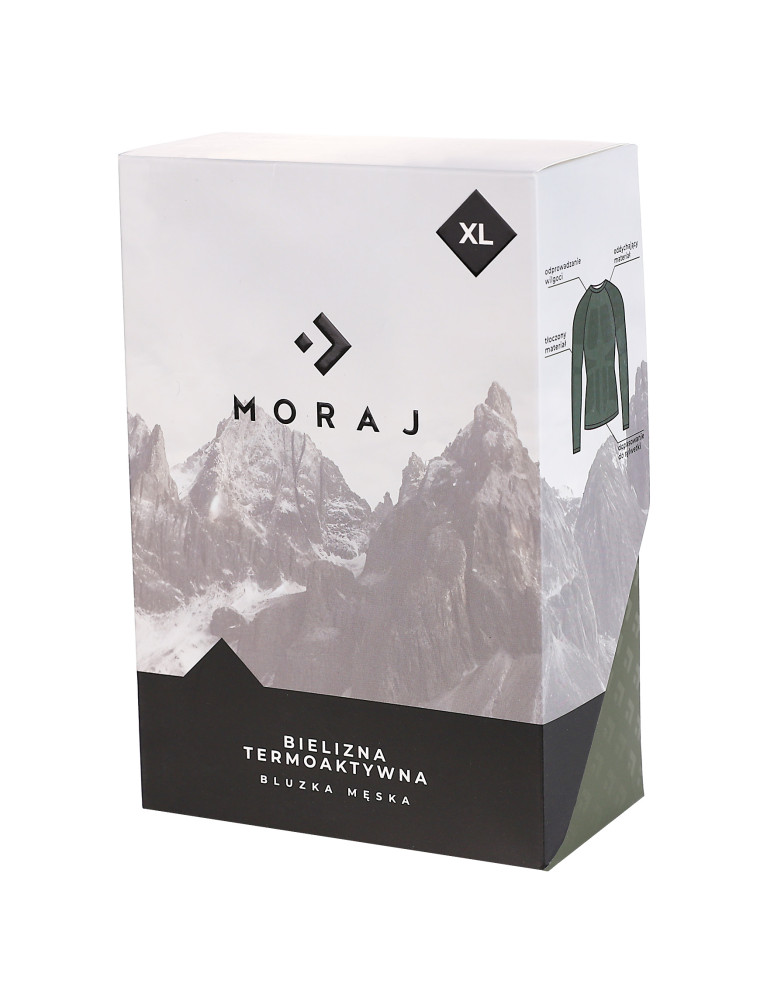 Bielizna termoaktywna - Męska bielizna termoaktywna bluzka z długim rękawem ZIELONY - produkt moraj.pl 11