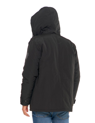 Odzież wierzchnia - Kurtka zimowa męska z kieszeniami cargo CZARNY - produkt 10