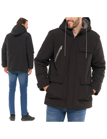 Kurtka zimowa męska z kieszeniami cargo