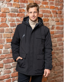 Kurtka zimowa męska z kieszeniami cargo