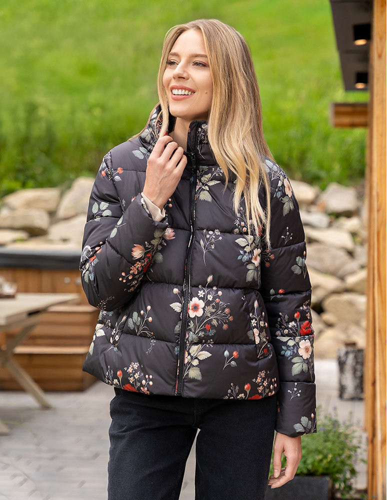 Odzież wierzchnia - Damska kurtka pikowana krótka z wysoką stójką WZÓR  - produkt moraj.pl 14