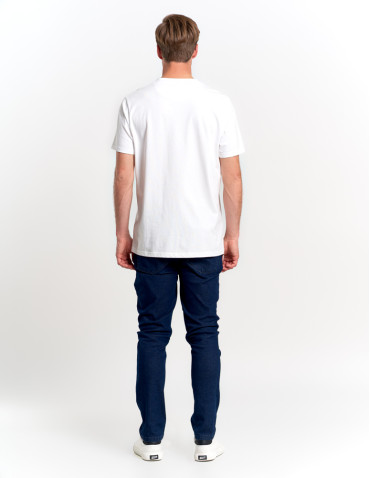 Koszulki, topy, koszule - Koszulka męska t-shirt z bawełny czesanej PREMIUM LINE BIAŁY - produkt 12