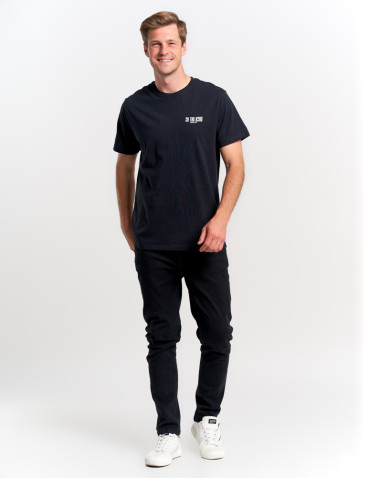 Koszulki, topy, koszule - Męska koszulka bawełniana z nadrukiem samochodu CZARNY - produkt 10