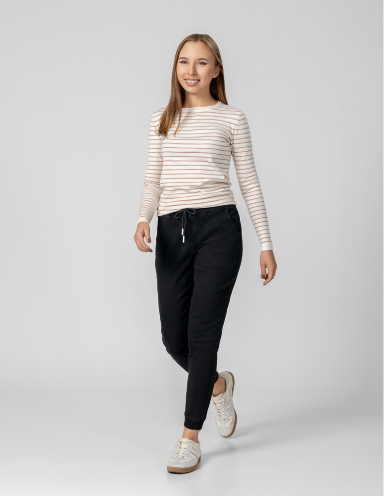 Spodnie - Spodnie damskie joggery CZARNY  - produkt moraj.pl 6