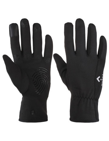 Rękawiczki - Męskie rękawiczki sportowe z funkcją dotykową i ABS CZARNY - produkt 1