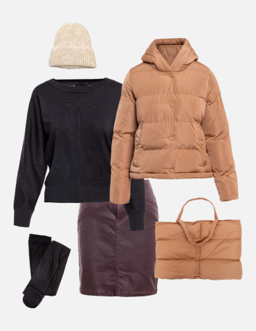 Swetry - Klasyczny damski sweter z luźnymi rękawami CZARNY - produkt 3