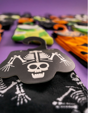 Długie - Skarpetki męskie długie halloween CZARNY - produkt 4