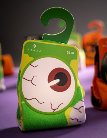 Długie - Skarpetki męskie długie halloween ZIELONY - produkt 6