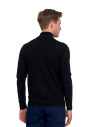 Męski sweter z półgolfem CZARNY