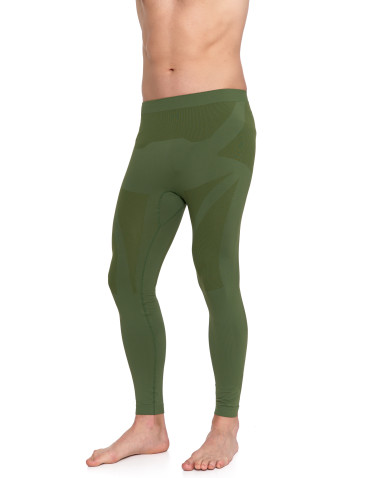 Bielizna termoaktywna - Męska bielizna termoaktywna legginsy ZIELONY - produkt 10