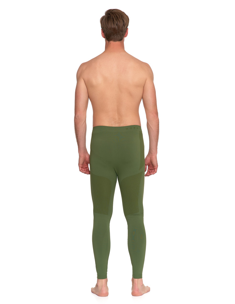 Bielizna termoaktywna - Męska bielizna termoaktywna legginsy ZIELONY  - produkt moraj.pl 11