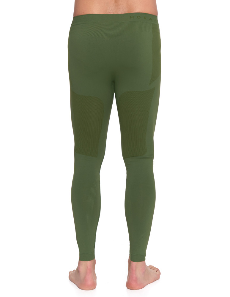 Bielizna termoaktywna - Męska bielizna termoaktywna legginsy ZIELONY  - produkt moraj.pl 12