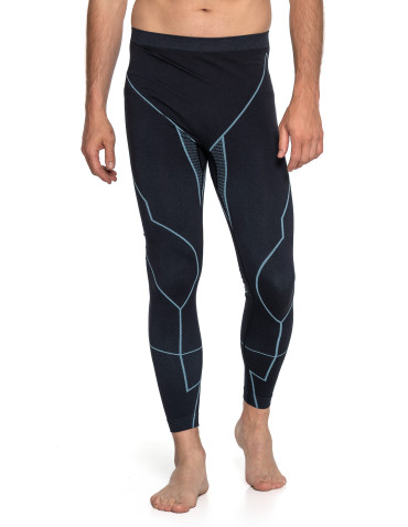 Bielizna termoaktywna - Męska bielizna termoaktywna legginsy z jonami srebra NIEBIESKI - produkt 1