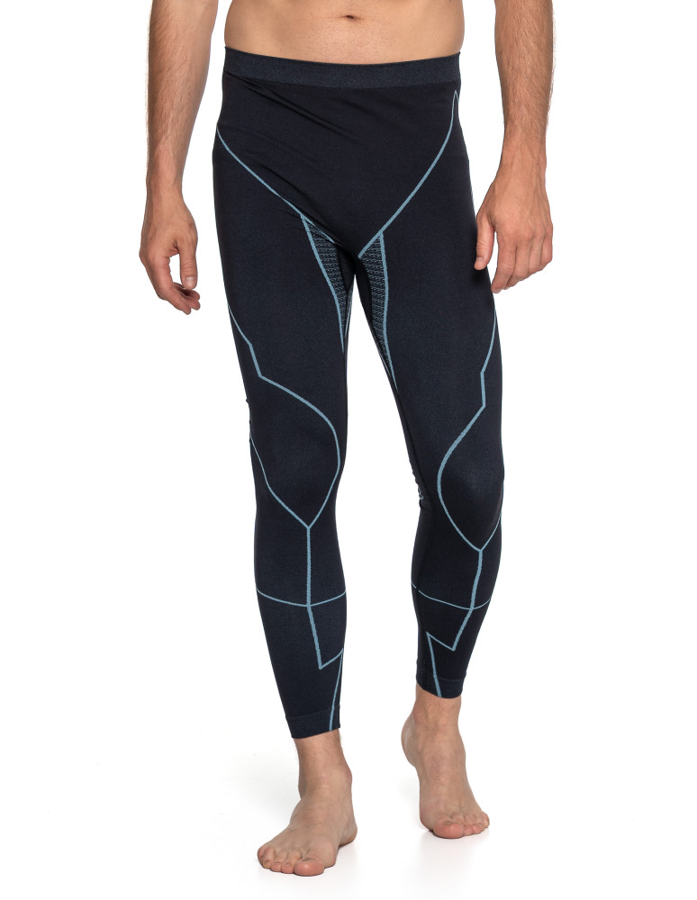 Bielizna termoaktywna - Męska bielizna termoaktywna legginsy z jonami srebra NIEBIESKI  - produkt moraj.pl 1