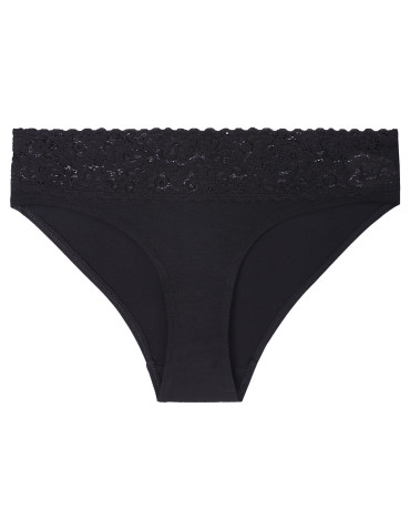 Figi - Majtki damskie figi bikini z wiskozy z koronka 6-pak WIELOKOLOROWY - produkt 2