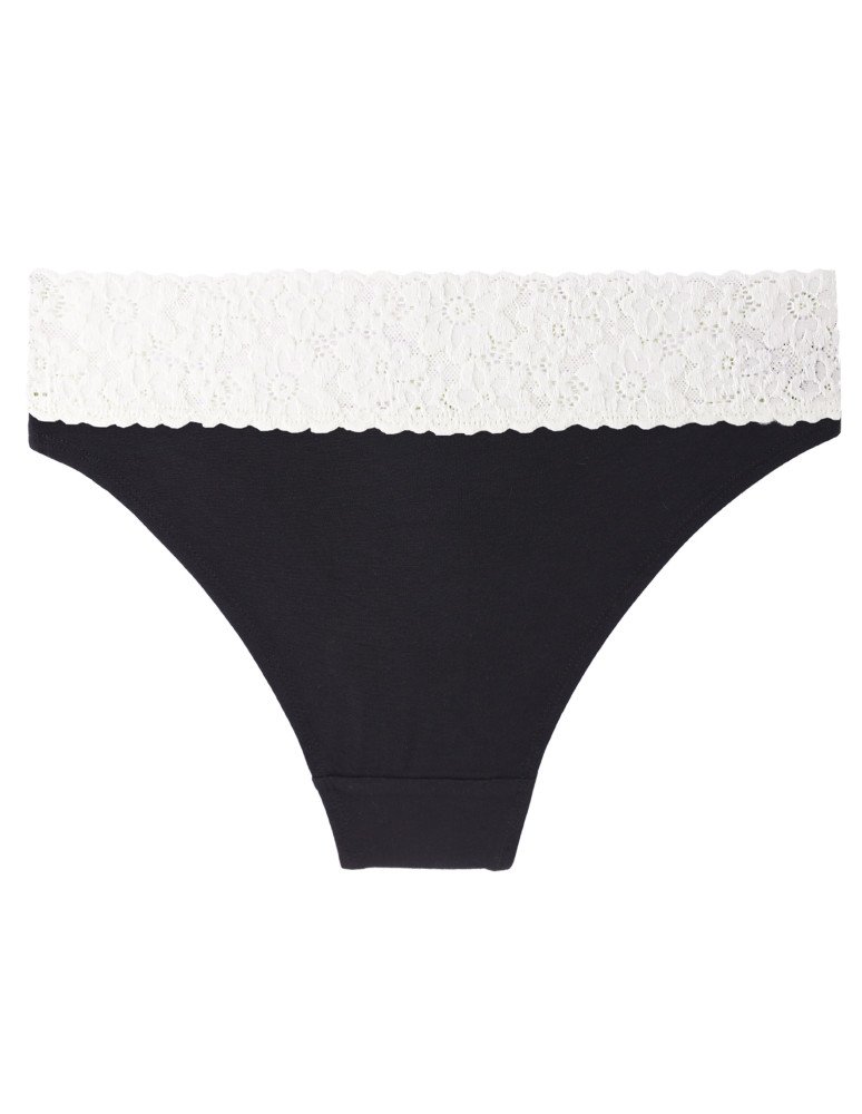 Figi - Majtki damskie figi bikini z wiskozy z koronka 6-pak WIELOKOLOROWY - produkt moraj.pl 4