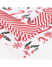 Ręczniki kuchenne wzór świąteczny zestaw w koszyku 3-pak  - produkt 2