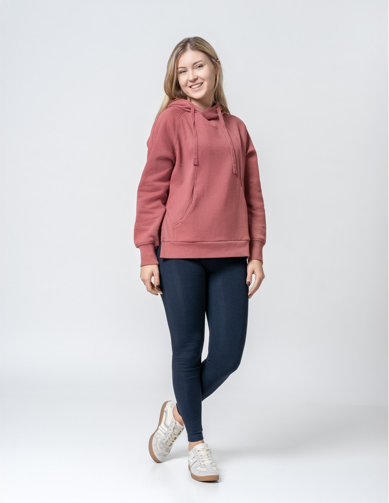 Legginsy - Klasyczne bawełniane legginsy damskie GRANATOWY  - produkt moraj.pl 6