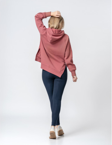 Legginsy - Klasyczne bawełniane legginsy damskie GRANATOWY - produkt 10