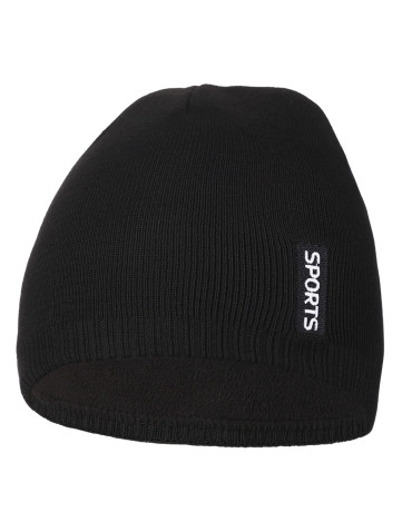 Czapka zimowa męska z ociepleniem polarowym