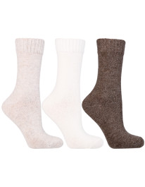 Skarpety damskie długie wełniane z wełną alpaki 3-pak