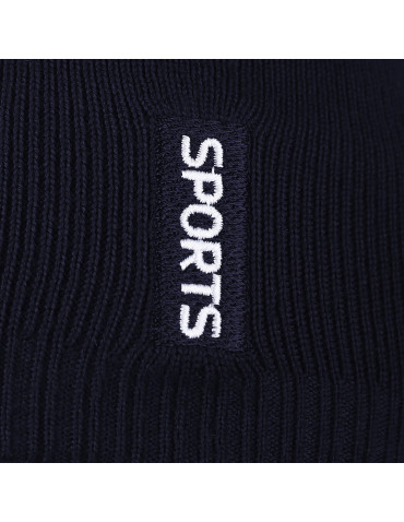 Czapki - Czapka zimowa męska z ociepleniem polarowym GRANATOWY - produkt 1