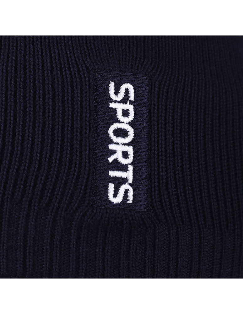 Czapki - Czapka zimowa męska z ociepleniem polarowym GRANATOWY - produkt moraj.pl 1