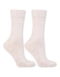 Skarpety damskie długie wełniane z wełną alpaki 3-pak - produkt 2