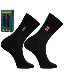 Skarpety męskie świąteczne na prezent zestaw 2-pak
